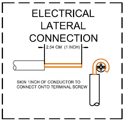 Electrical lateral connection