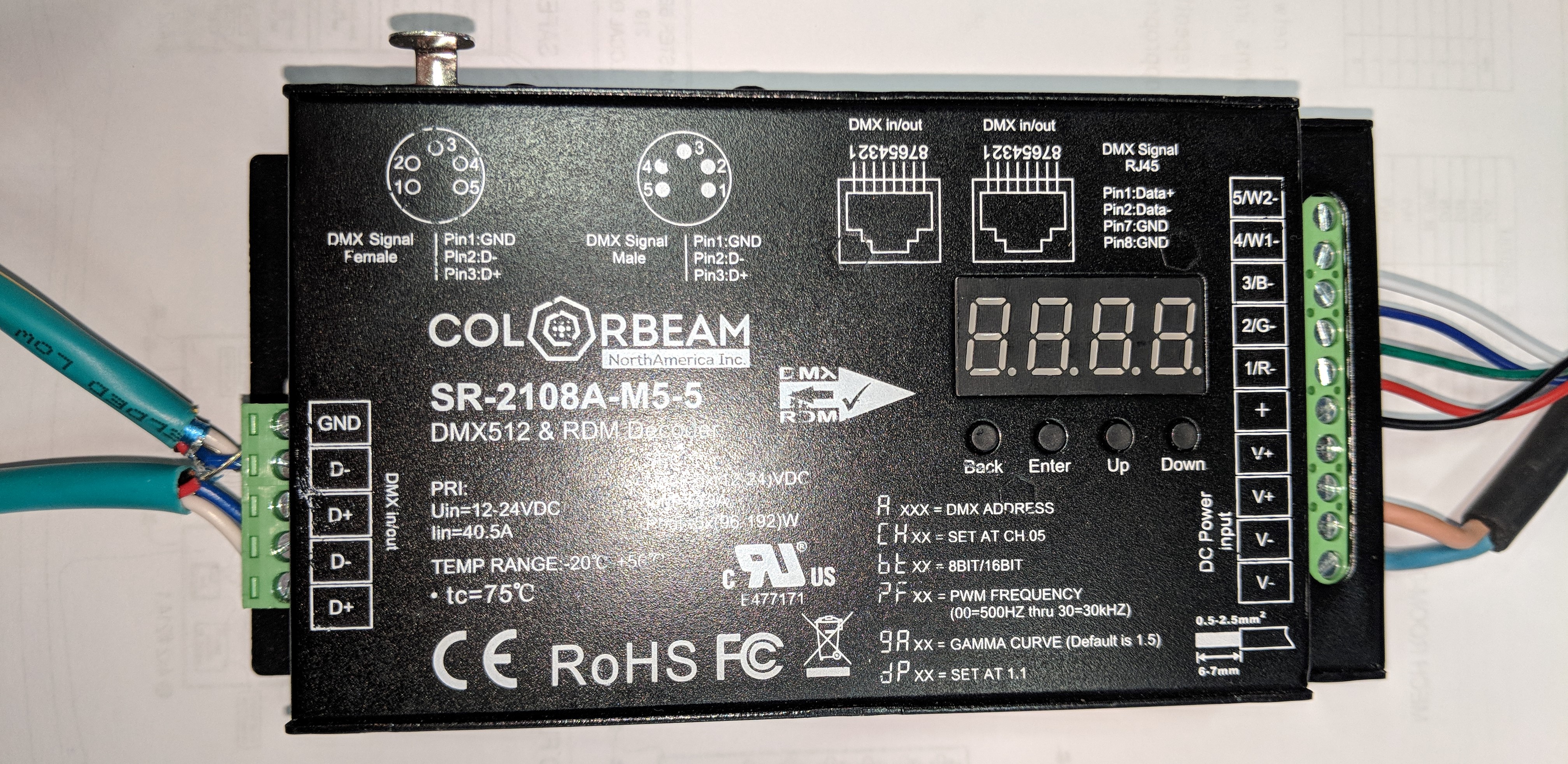 SR2108 wired 1